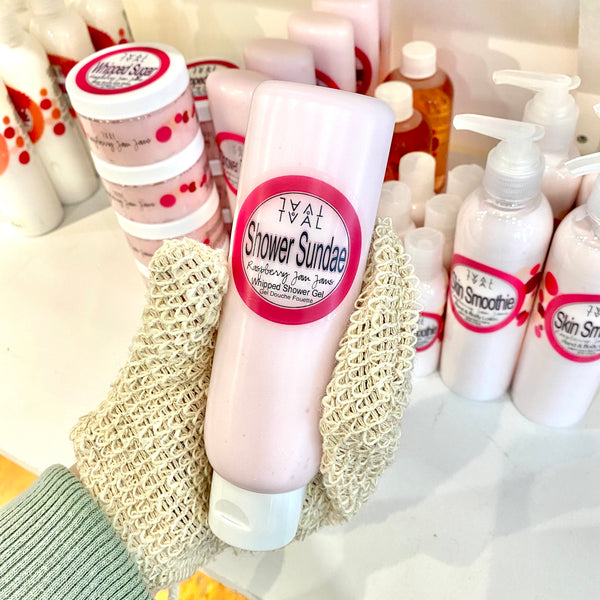 Raspberry Jam Jams Shower Sundae Tval Skincare